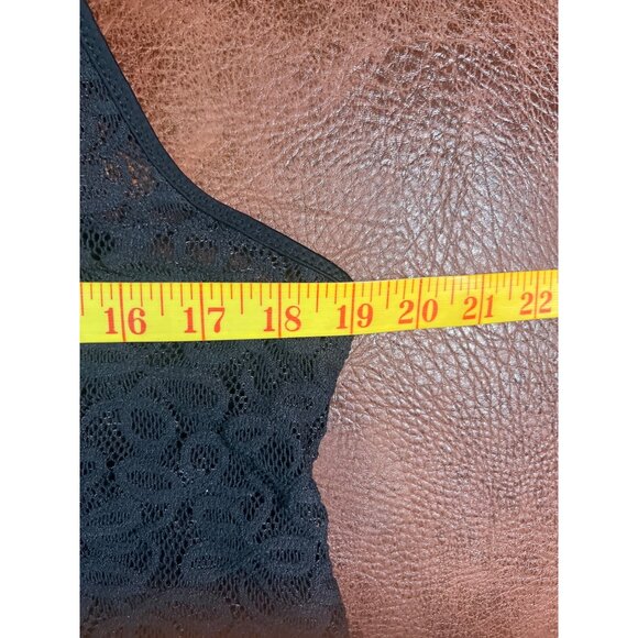 90's Vintage Victorias Secret Black sheer Lace Sleeveless Cover-Up Dress L/G - Picture 2 of 7